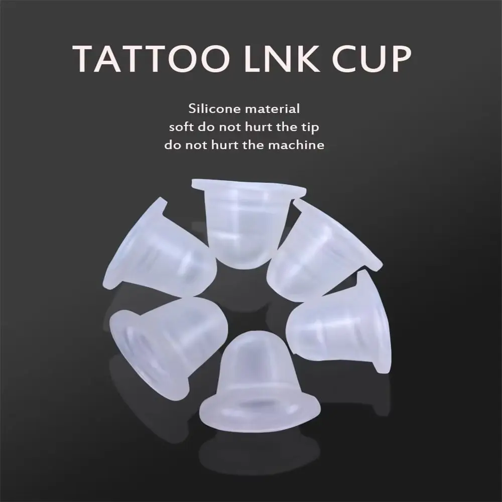 100PCS Silicone Ink Cups Microblading Disposable Pigment Cups Multifunctional Pigment Holder Container Accessories