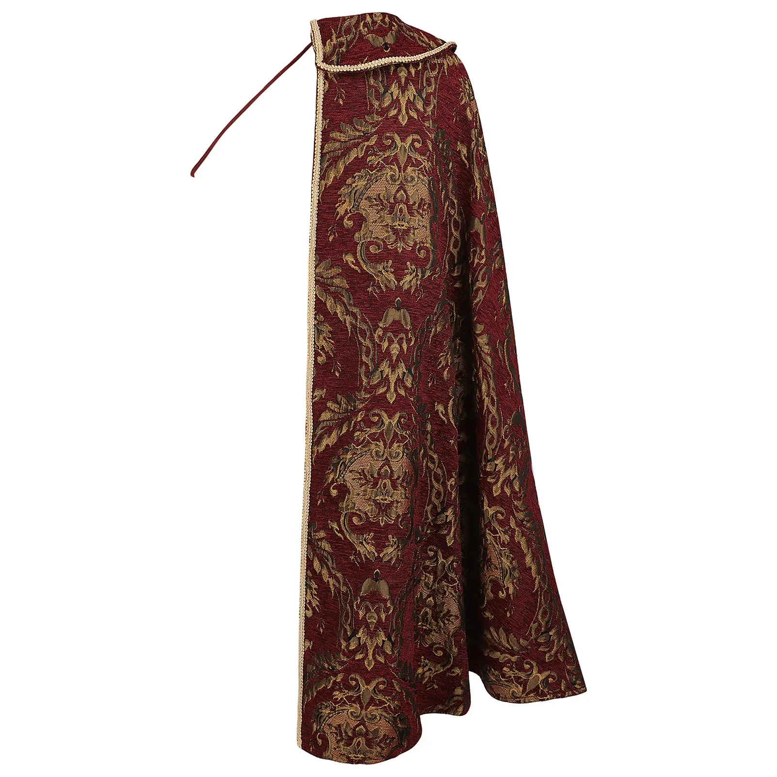 Мужской костюм короля Тюдоров, костюм короля Англии, средневековый Ренессанс, аристократ, плащ на одно плечо, накидка на половину плеча RenFaire