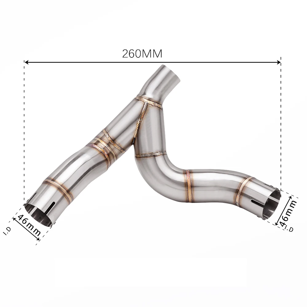 For Desert X DesertX 950 2022-2024 High Quality Motorcycle Exhaust Modified Titanium Alloy Middle Pipe Original Interface