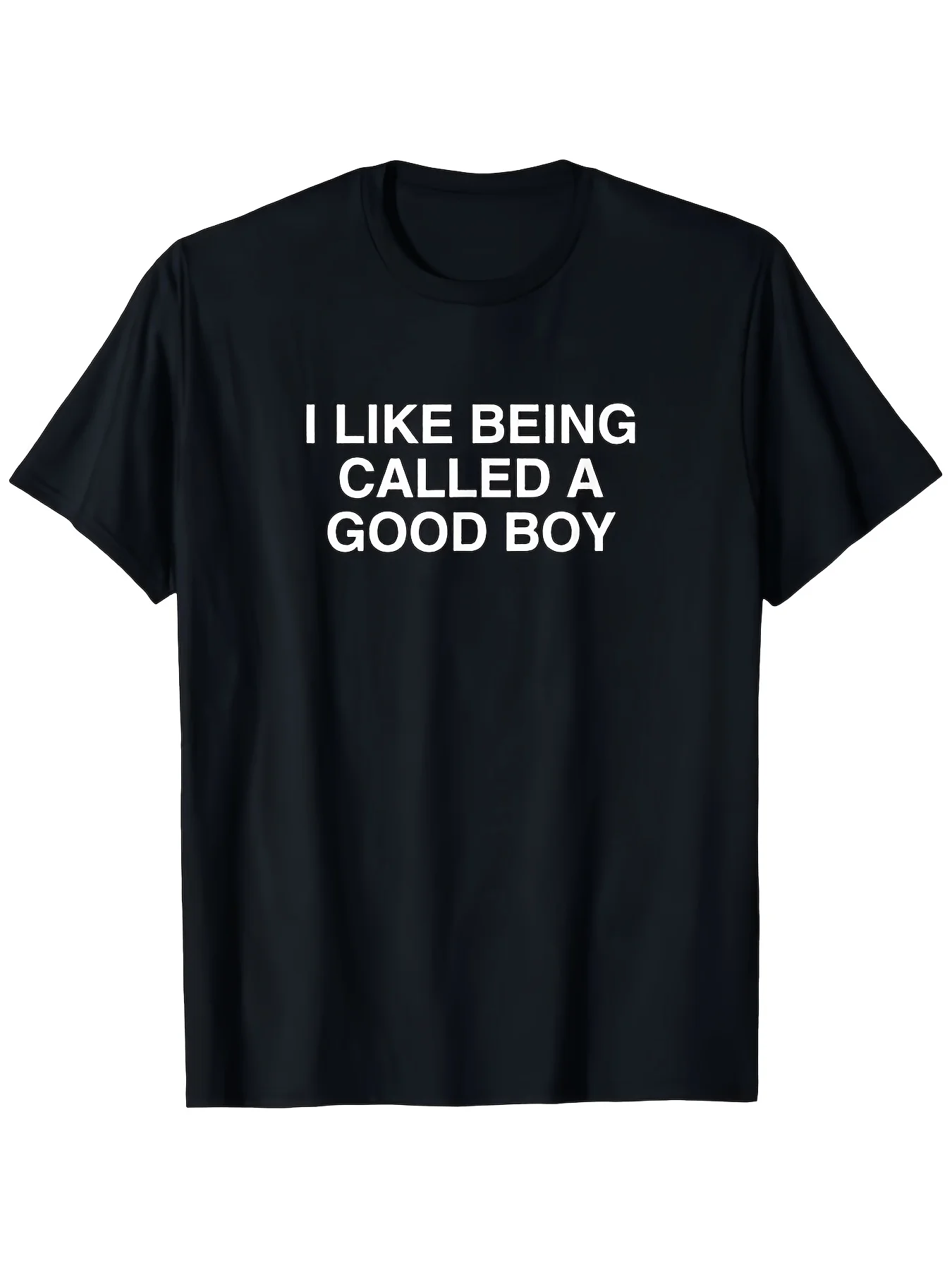 Men's Vintage I LIKE BEING CALLED A GOOD BOY  Letter Graphic Harajuku Print T Shirt Summer Oversize Tee Women Streetwear Casual