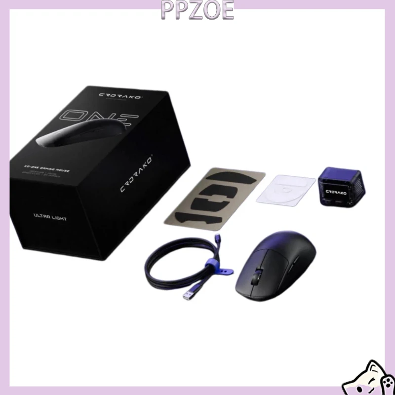Mouse Gamer Sem Fio CRDRAKO KO‑ONE 8K, Ultra-Leve de 35g, Mouse FPS com Sensor PAW3950 para Jogos Competitivos VALORANT, CS2