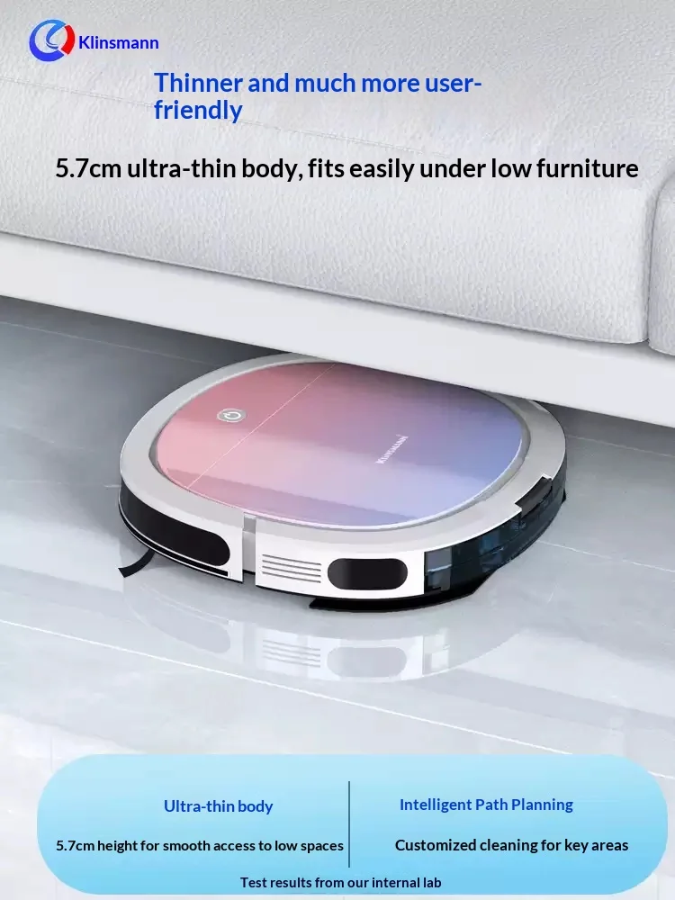 KLINSMANN K196 Robot Vacuum Cleaner APP intelligent control Step fall prevention Sweeping Robot Vacuum Automatic recharge