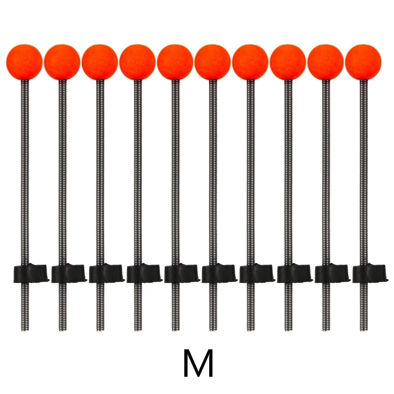 10 قطعة من قضيب الصيد الجليدي، كرة زنبركية، مقاومة للحرارة المنخفضة، صلابة جيدة، طرف صنارة الصيد، أدوات صيد الجليد