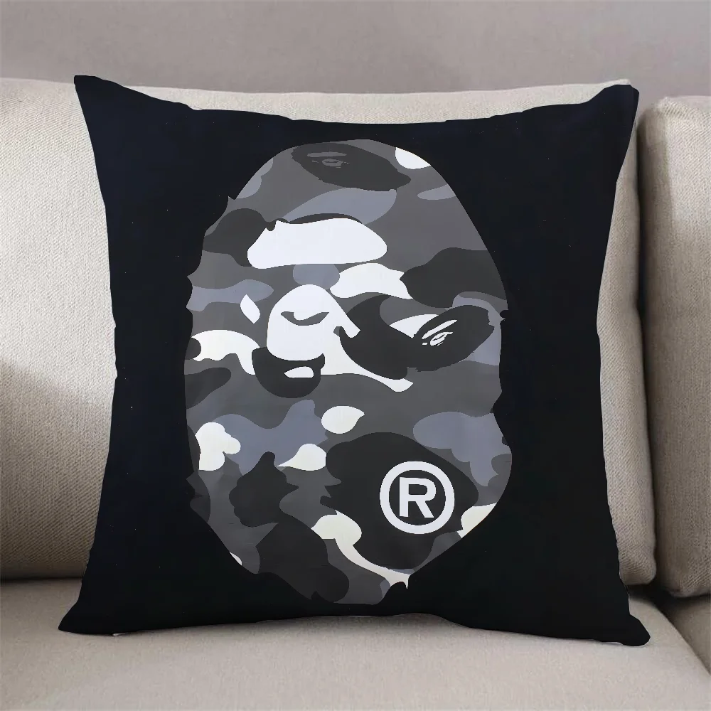 Short Plush BAPE Decorative Cushions for Sofa Cover Pillow Cases for Bed Cushion Cover 40x40cm Twin Size Bedding Couch Pillows