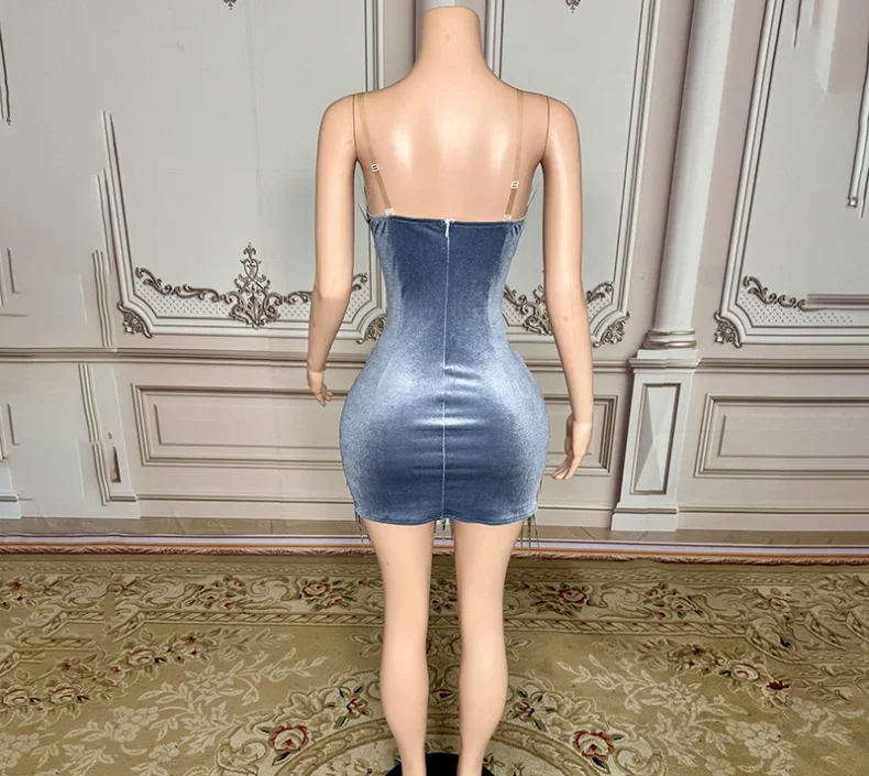 Zilver Zwart Rood Vrouwen Sexy Glanzende Strapless Bodycon Met Lovertjes Vieren Uitvoering Kostuum Bar Zangeres Podiumkleding Mini-Jurk