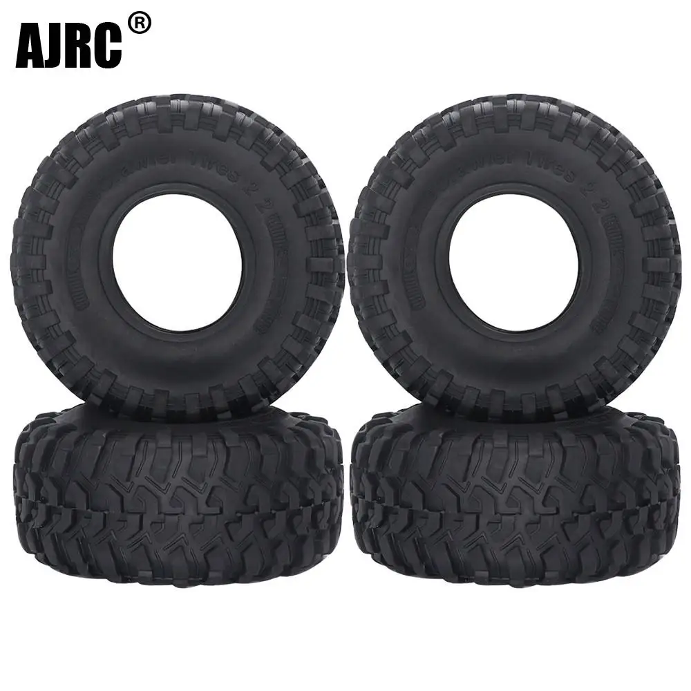 

AJRC 4PCS 130*55MM RC Car 2.2 Rubber Tyres Wheel Tires for 1:10 RC Rock Crawler Axial SCX10 RR10 Wraith Wrangler 2.2 WHEEL