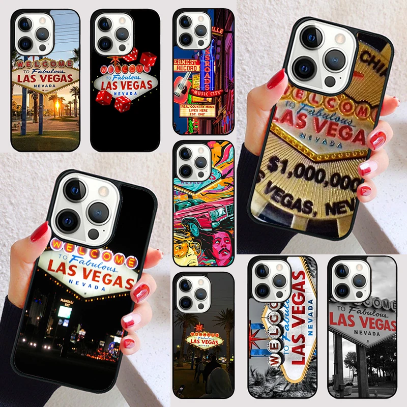 Las Vegas Nevada cover For iPhone 15 16 13 12 11 14 Pro Max Mini Max SE 2020 7 8 6S Plus Phone Case