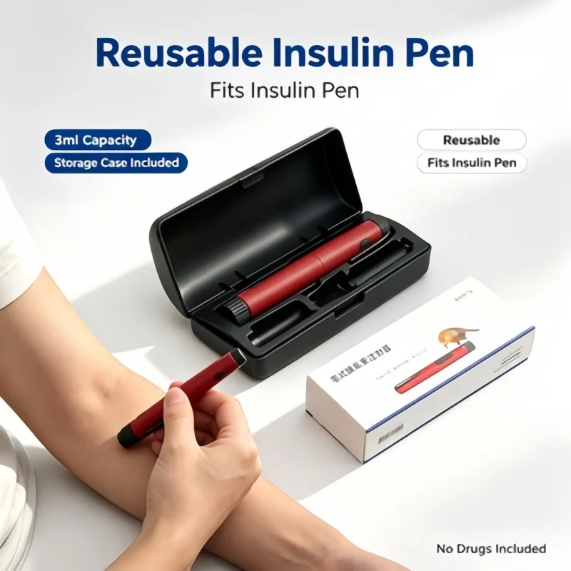 Chonghelin M30 One-Click Automatic Insulin Pen with Travel Case, 3ml Cartridge Reusable Injector for Diabetes Care