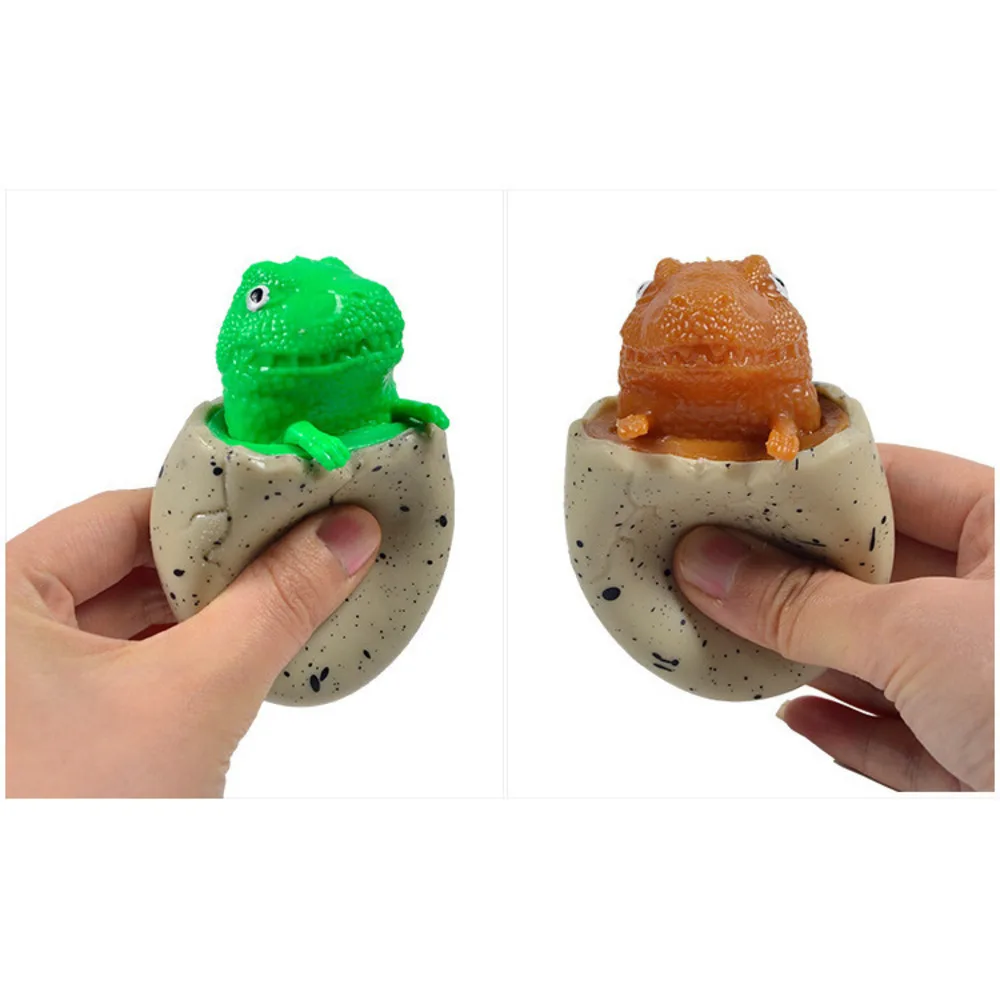 Dinosaur Egg Squeeze Toy Stress Relief Ball for Kids Soft Rubber Squishy Sensory Play Fun Novelty Gift for Children