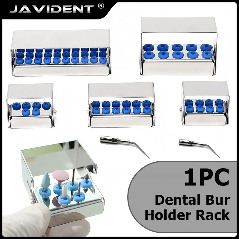 8/30 Holes Dental Bur Holder SterilizerAutoclavable Endo File Drills Block for High Speed Bur Organizer Box