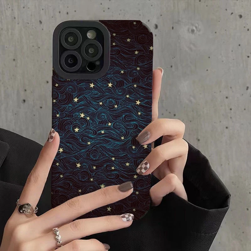 Stars in The Night Sky Phone Cases for IPhone 11 Case 14 Pro Max 15 Pro Max IPhone Case for IPhone 13