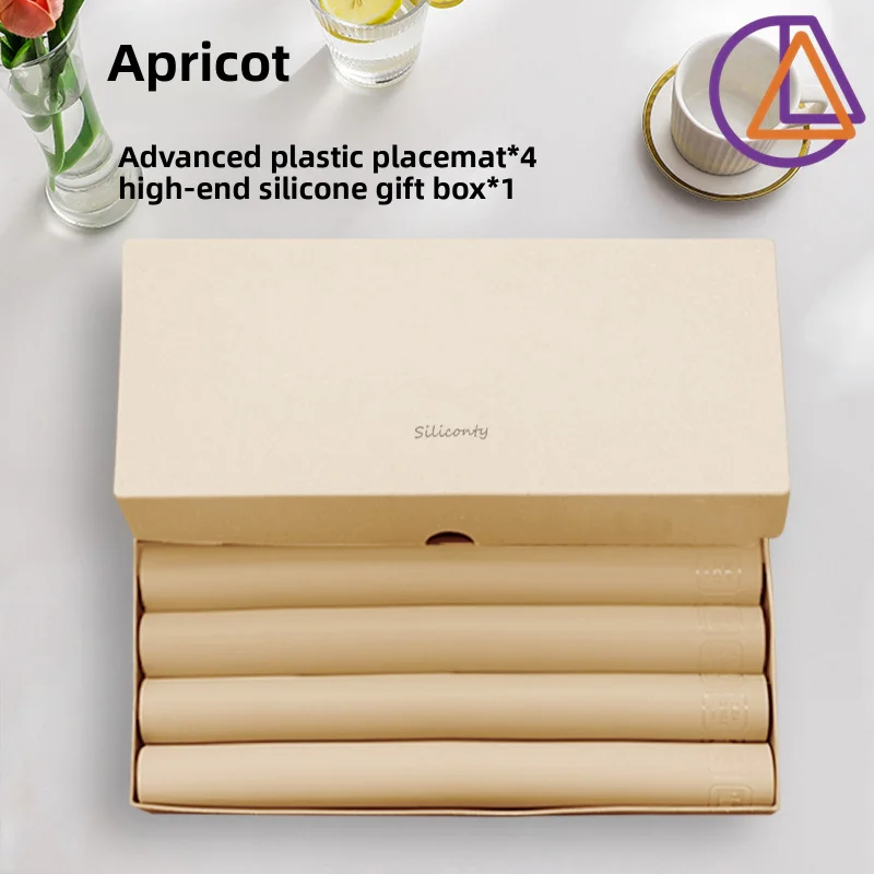 

Набор из 4 нескользящих силиконовых салфеток, термостойкие моющиеся коврики для стола для кухни, столовой, 33x45 см