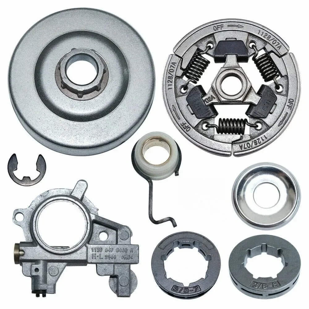 Clutch Drum Rim Sprockets Oil Pump For SL MS361 044 046 MS440 MS460 Chainsaws Clutch Sprocket Rim Drum Kit Chainsaw