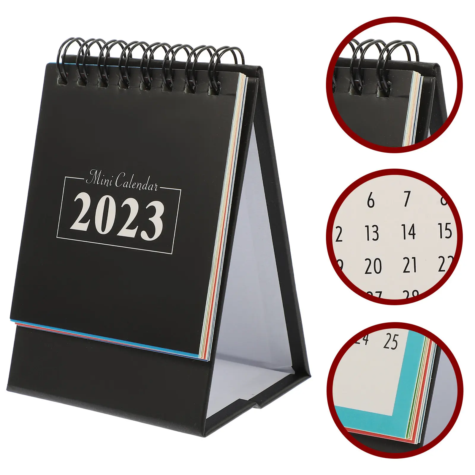 

Mini Calendar 2024 for Calendars Chinese Planner Custom Desktop Wall Small English Printing Office