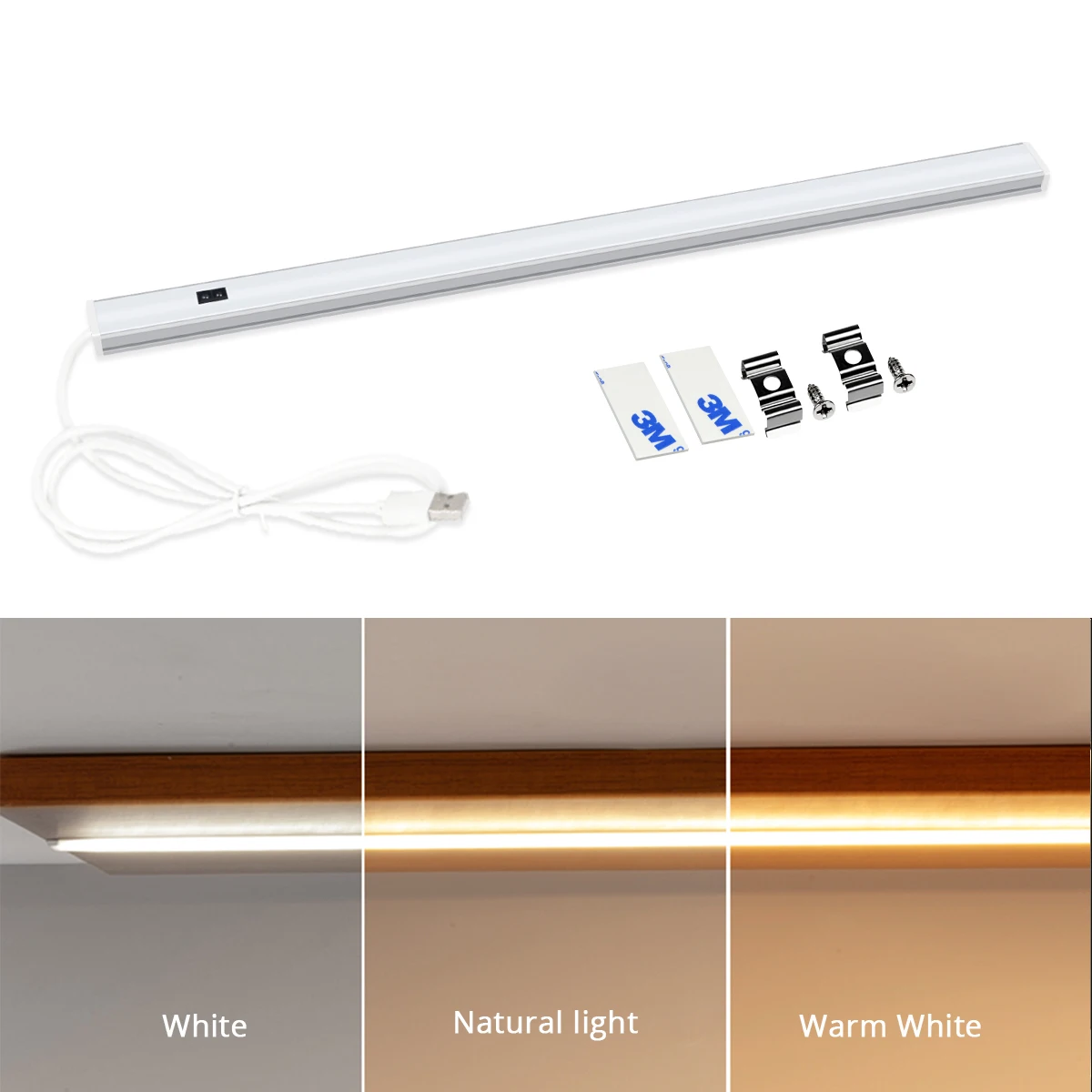 LED Lighting Indoor Kitchen Lamp USB Bar Light Closet Kitchen Sensor Lights Rigid Strip Hand Sweeping Control Bedroom Bathromm