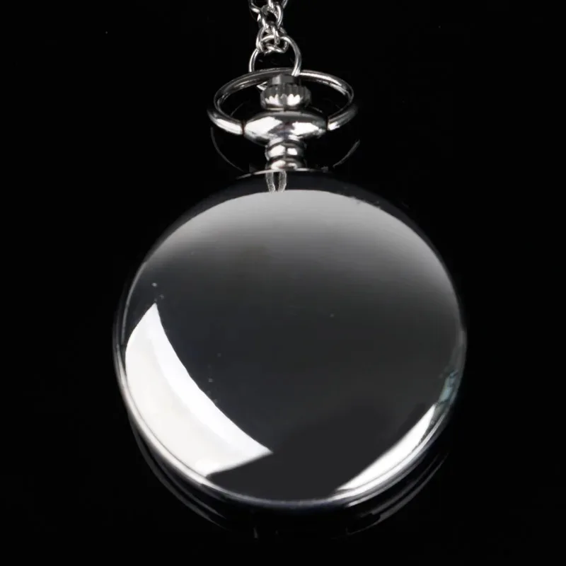 Classical Silver Polish Quartz Men Pocket Watch Pendant Chain Smooth Pocket Watches for Women Men Relogio De Bolso Gift