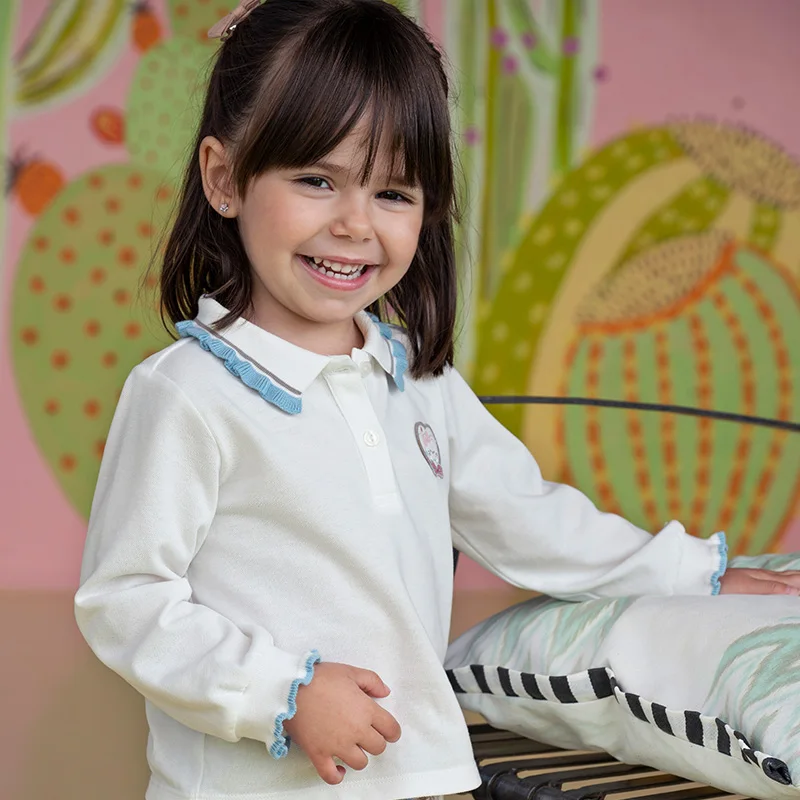 ديف بيلا الأطفال نصف تنورة مجموعة الخريف الربيع الفتيات فساتين علوية قطعتين مجموعة كلية نمط أنيق ملابس الاطفال DB1250604 #3