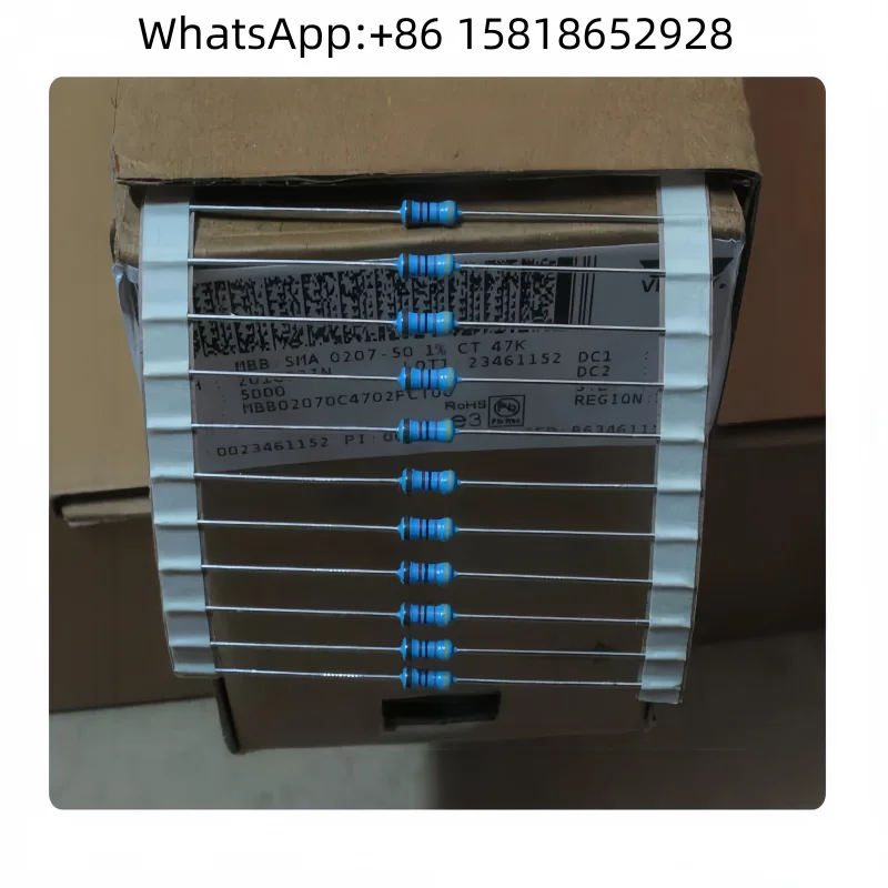 10pcs VISHAY-BC 47K 1% Copper Lead Metal Film Resistor MRS25 MBB0207IC4702FCTL0