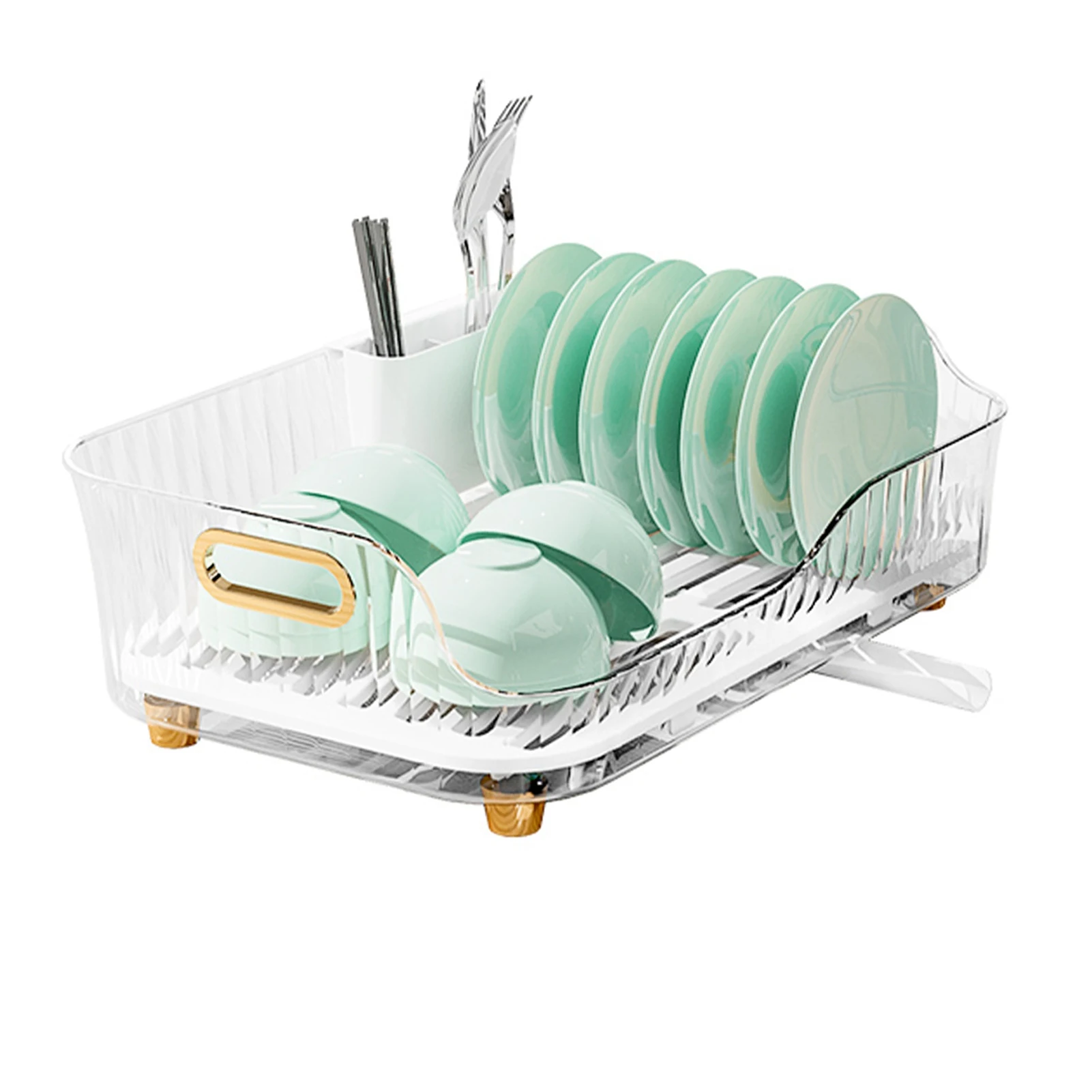 

Dish Drying Rack Multipurpose Large Capacity Detachable Space Saving Drain Holes Sink Drying Racks For Kitchen Counter