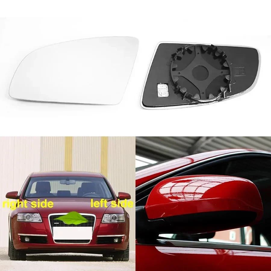 

For Audi A6 A6L 2004 2005 2006 2007 2008 Side Mirrors Reflective Lens Rearview Mirror Lenses Glass Heating 8E0857535E 8E0857536E