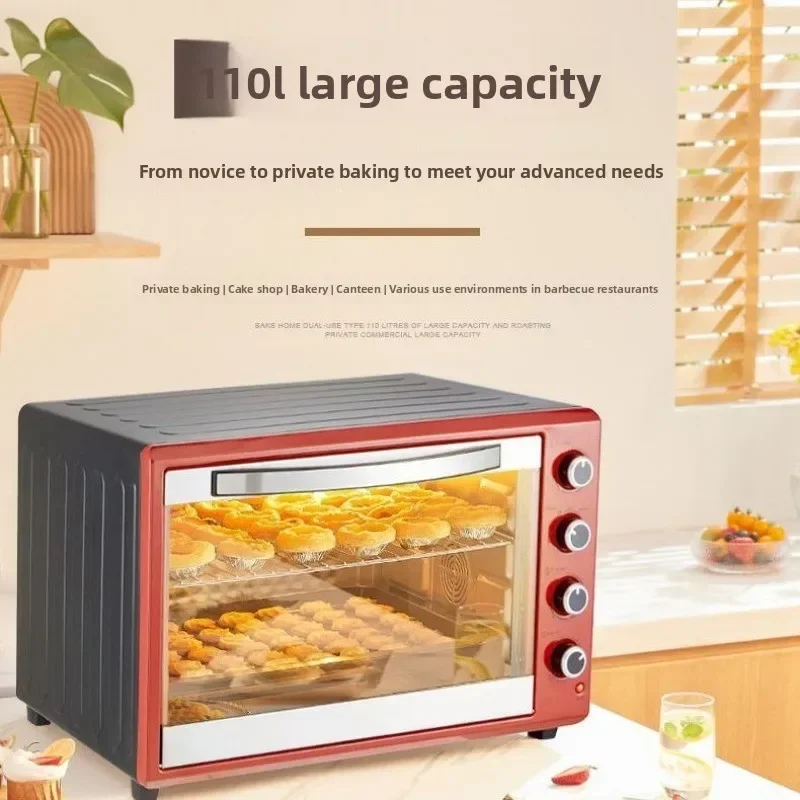 110 liters large capacity household, full function of electric oven
