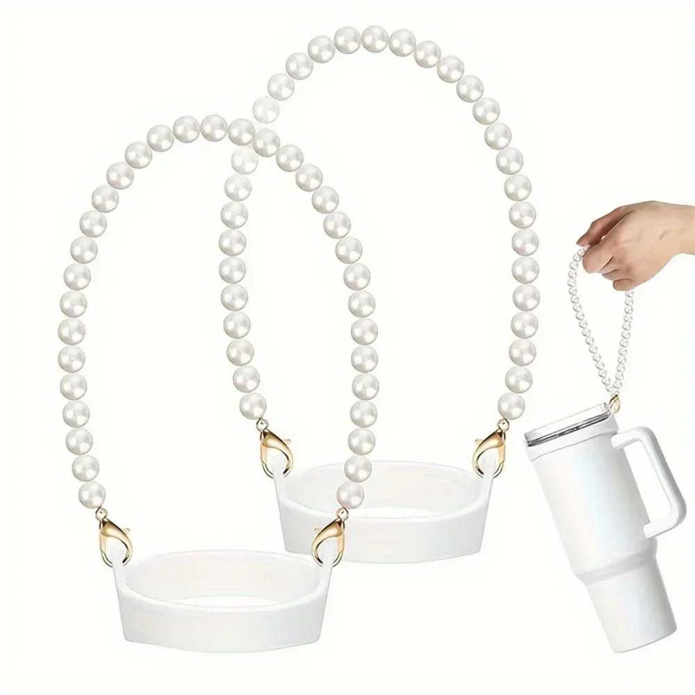 

Pearl Chain Bottle Holder, Suitable 8-40 Ounce Bottle Straps, Cup with Handle, Compatible with Cup Accessories