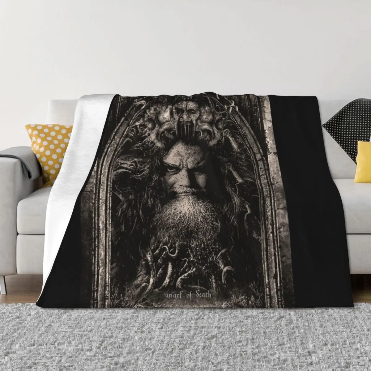 

Slayer - Angel of Death - Tom Araya Throw Blanket For Baby Quilt funny gift warm for winter Blankets