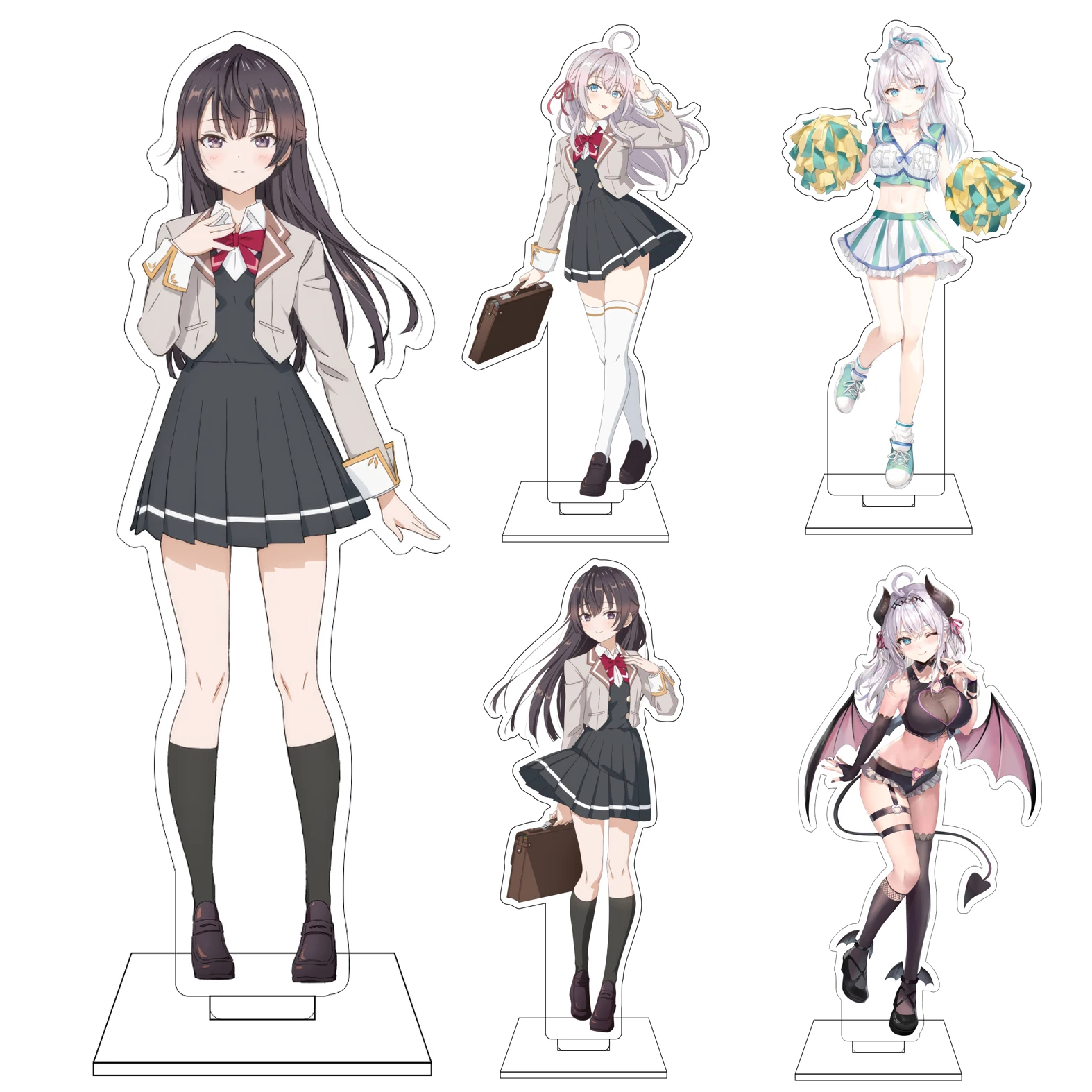 

16CM Anime Alya Sometimes Hides Her Feelings in Russian Cosplay Acrylic Figure Stand Alisa Mikhailovna Kujou Ornaments Gifts