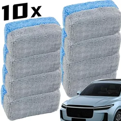 10/1Pcs Car Wax Applicator Pads Microfibre Polishing Sponges Soft Auto Detailing Waxing Sponge Cleaning Foam Car Paint Care Pad