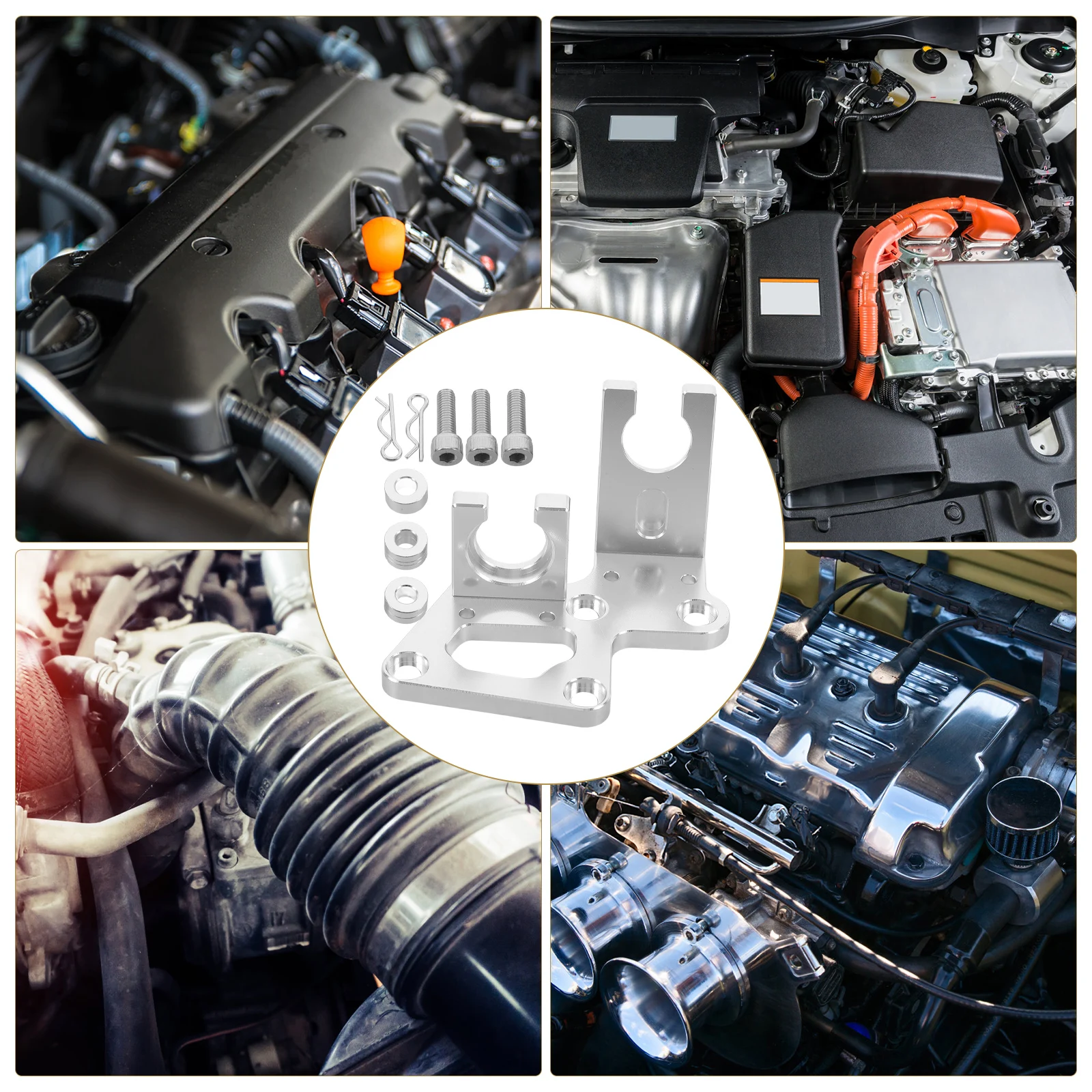 

Transmission Cable Bracket Shifter Car Set Aluminum Alloy Vehicle Brackets Sturdy Long Use Easy Install Compact Saves Space