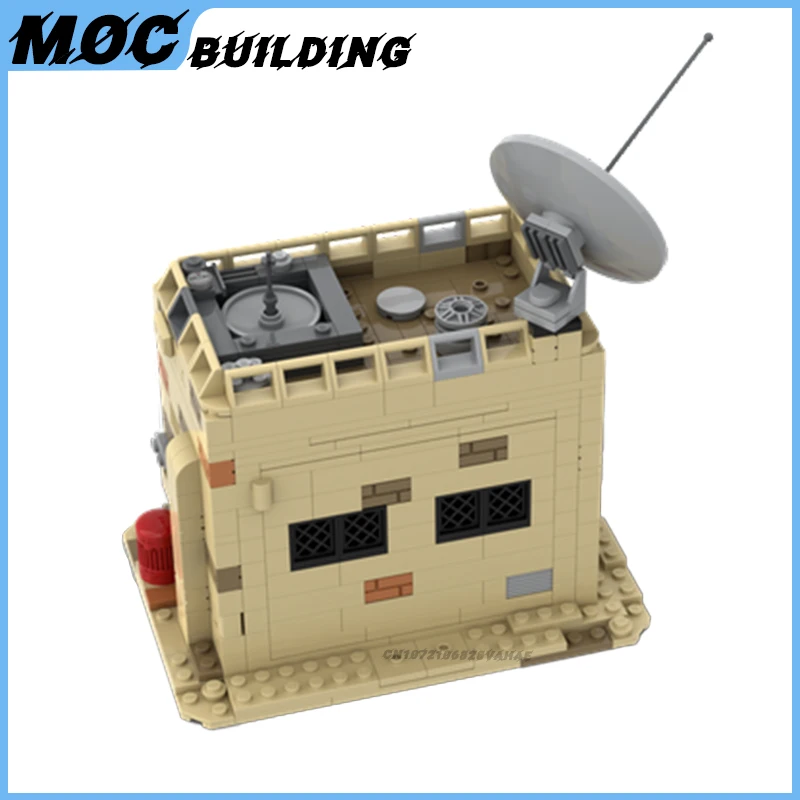 MOC Building Blocks Star Movie Battle Base militare SW House Scene Model Radar Station architettura mattoni assemblaggio fai da te giocattolo regalo