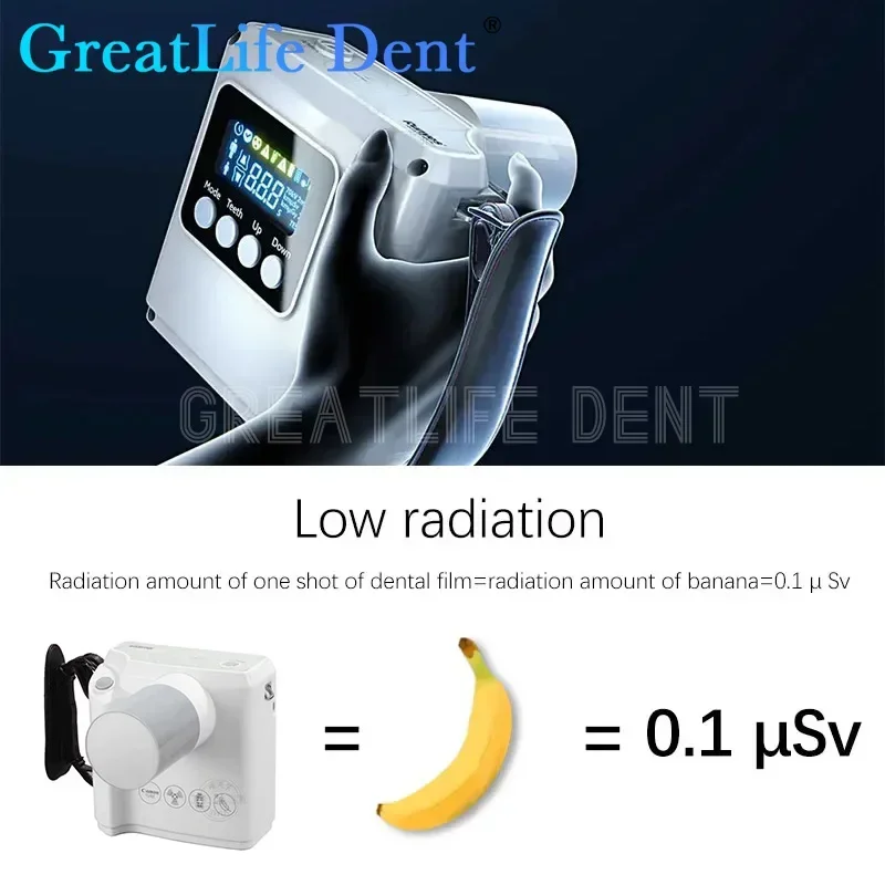 Mexico RU EU In Stock Greatlife Dental X-ray Machine Handheld X-Ray Rayer Wireless RVG Digital Densor Dental X Ray Camera