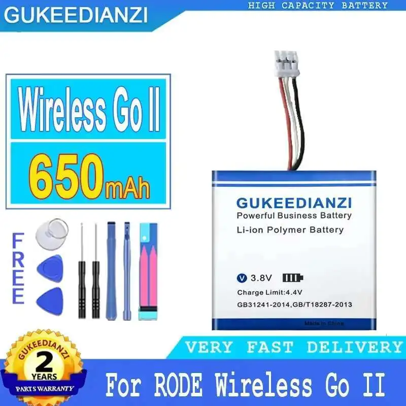 

650Mah Long Lasting Wireless Microphone Battery For Rode GO II