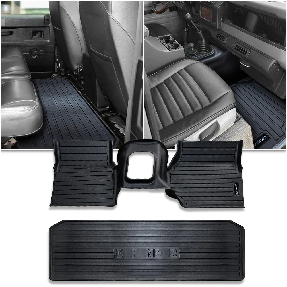 

car Floor Mats with center console mat for Land Rover defender 90&110 TDi300 TD5 anti slip car modify protection products