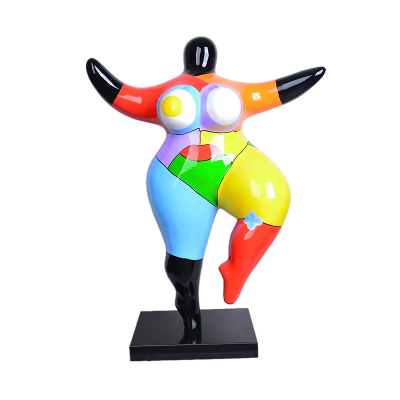 Custom Handmade Sculpture Cute Fat Woman Resin Statue Art Fiberglass Statue