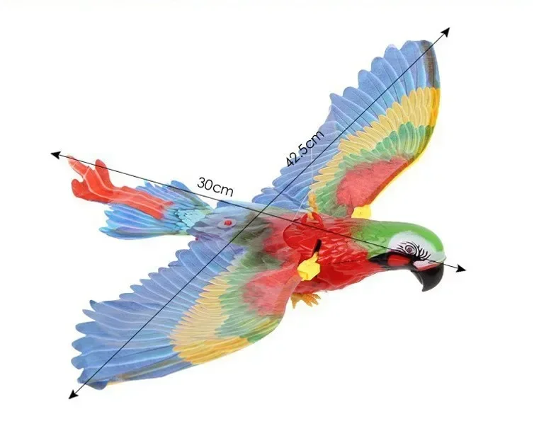 Eagle Parrot Hanging Door Cat Toy Flying Bird Electric Cat Tearer Hanging Sound Playing Cat Stick Cat Pet Toy