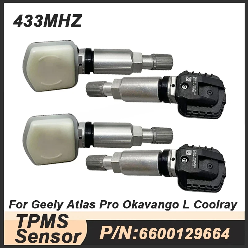

1/4PCS 6600129664 433MHz TPMS Sensor Tire Pressure Monitoring Sensor For Geely Atlas Pro Okavango BelGee