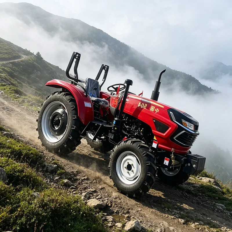 

Customized 35HP Four-Wheel Drive Cultivator, Four-Wheel Tractor with Rotary Tiller, Complete Agricultural Tillage Equipment