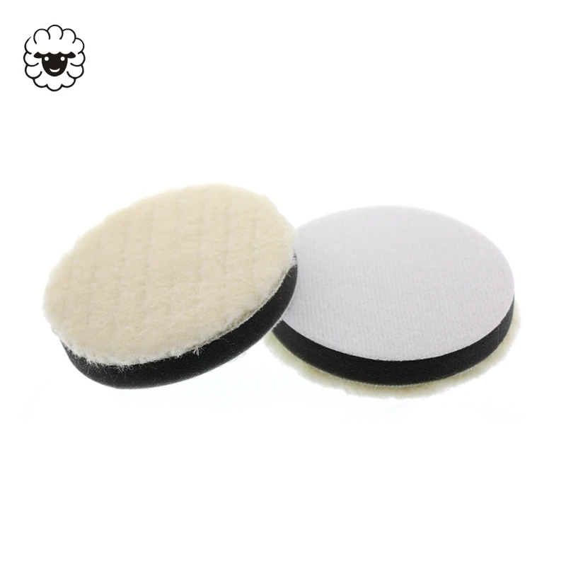 1000 Sheep Polishing Pads Wool Felt Polishing Pad 80mm Wheel For Car Polish Repair Scratche