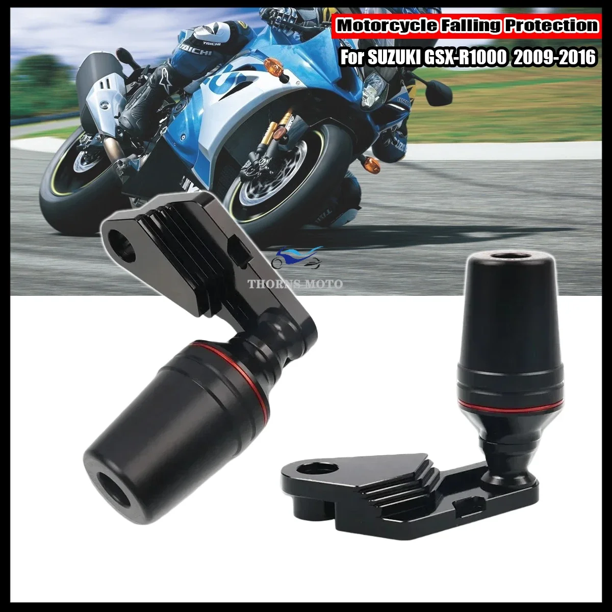 

For SUZUKI GSXR1000 GSX-R1000 2009-2016 2015 2010 Motorcycle Falling Protection Frame Slider Fairing Guard Crash Pad Protector