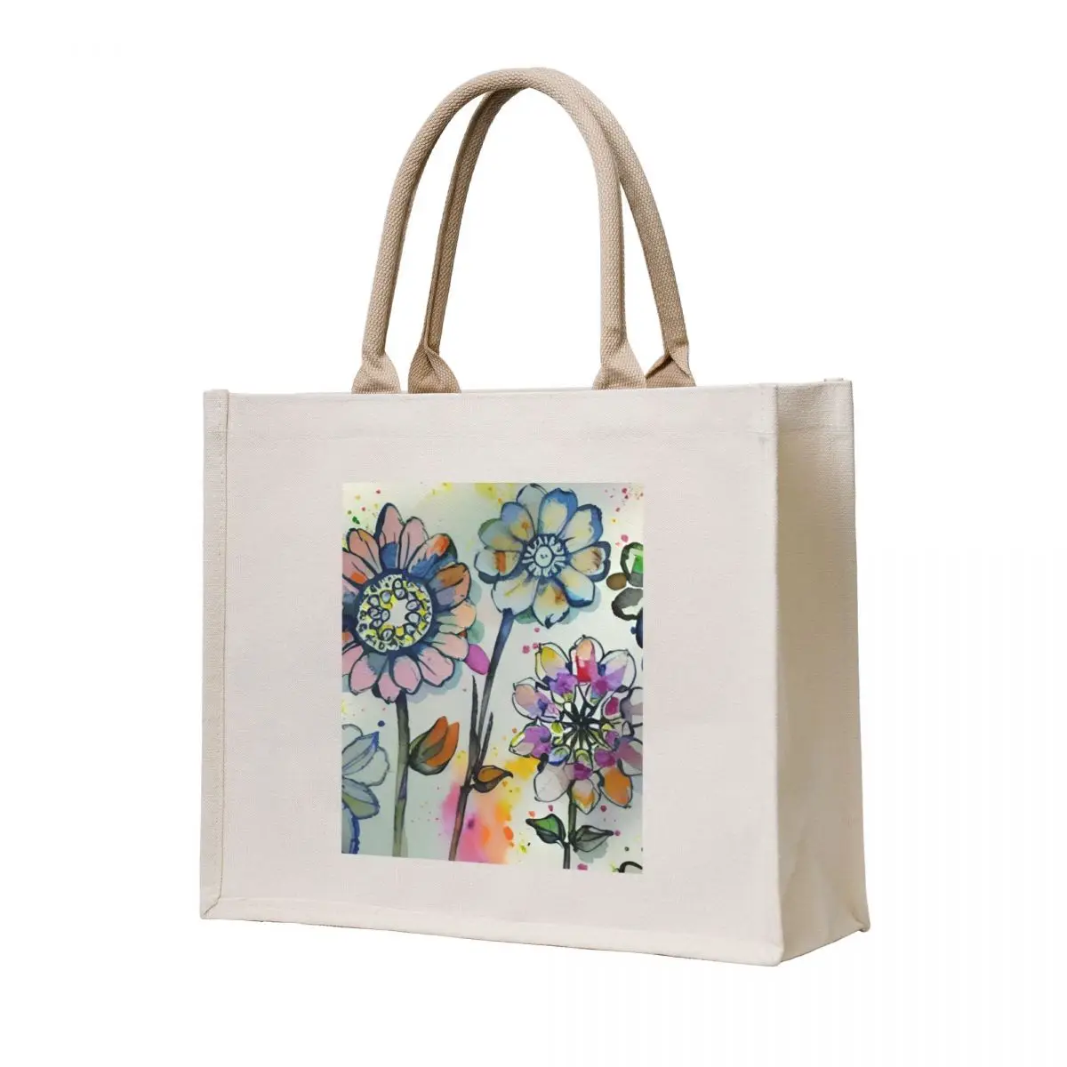 

Watercolor Flowers 7 Tote Bag tote bag canvas women bag sacs de shopping