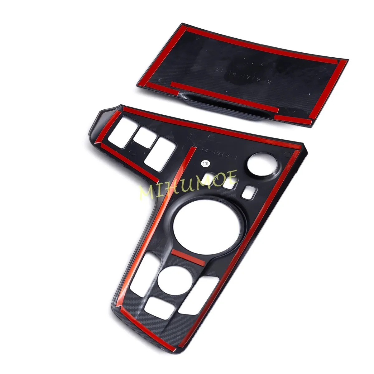 لكيا سبورتاج الهجين 2022 2023 من ألياف الكربون لوحة القيادة الداخلية وحدة التحكم المركزية والعتاد التحول غطاء لوحة الزخارف