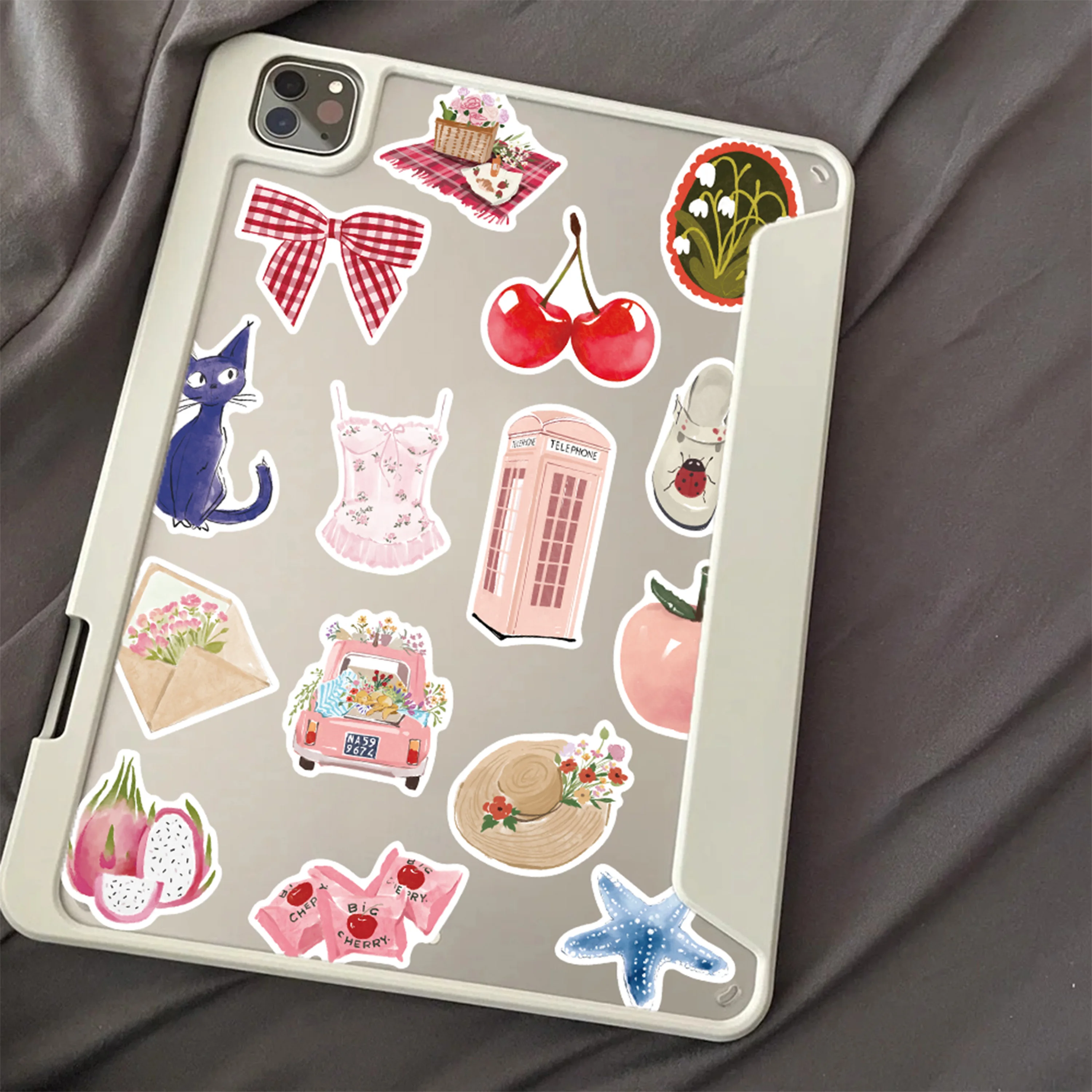 50pcs Colorful Diary Sticker Graffiti Decal For Phone Fridge Closet Wallet Backpack Envelope Label Decoration Sticker view 6