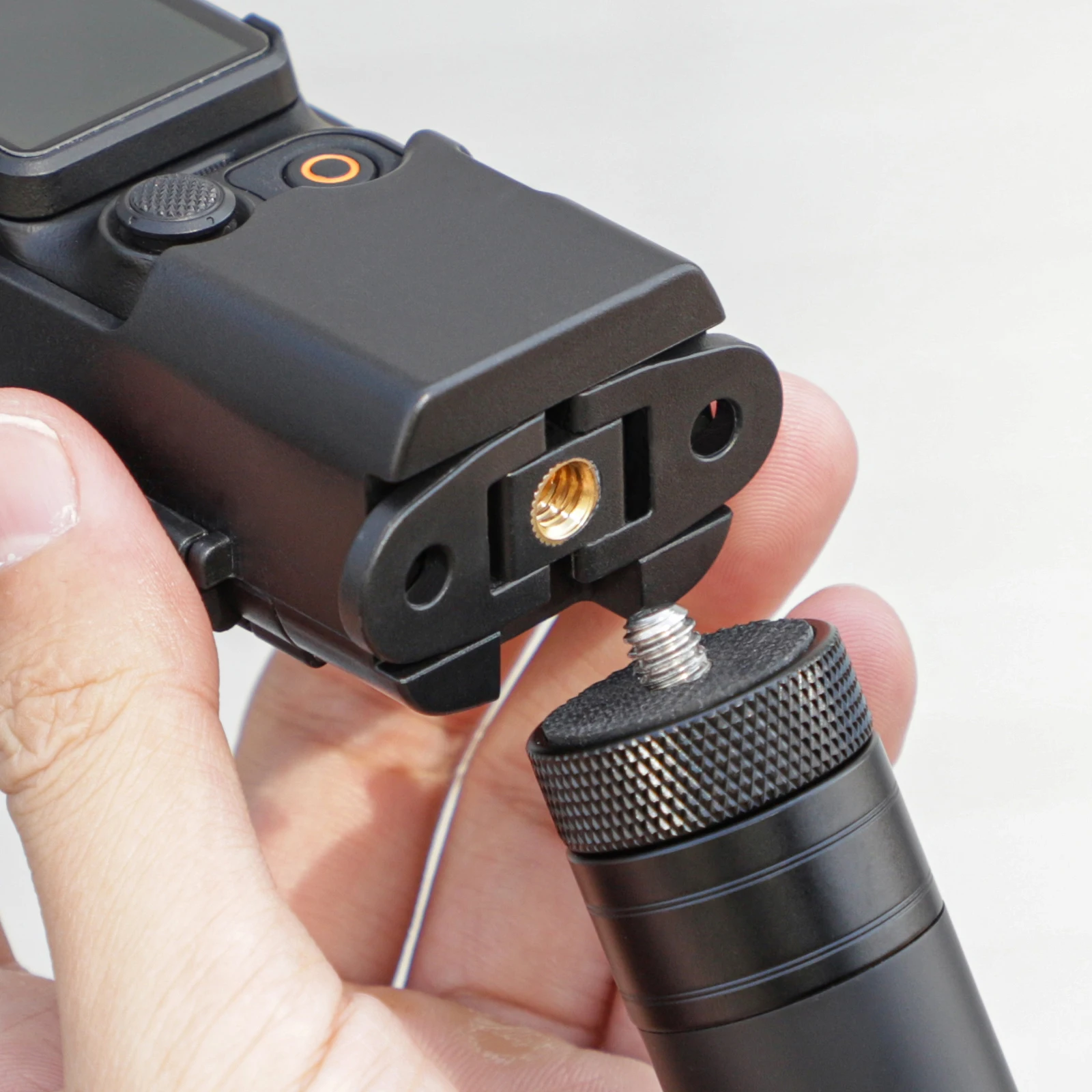 Upper & Lower Dual Adapter Plastic Foldable Binaural Expansion Bezel Mount For DJI Osmo Pocket 3 Action Camera Accessories Black