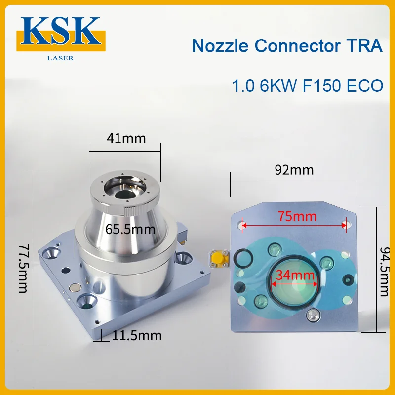 Precitec Series ProCutter 1.0 2.0 F150 F200 6KW Fiber Laser Head Laser Nozzle Sensor Connector Nozzle Connection Parts