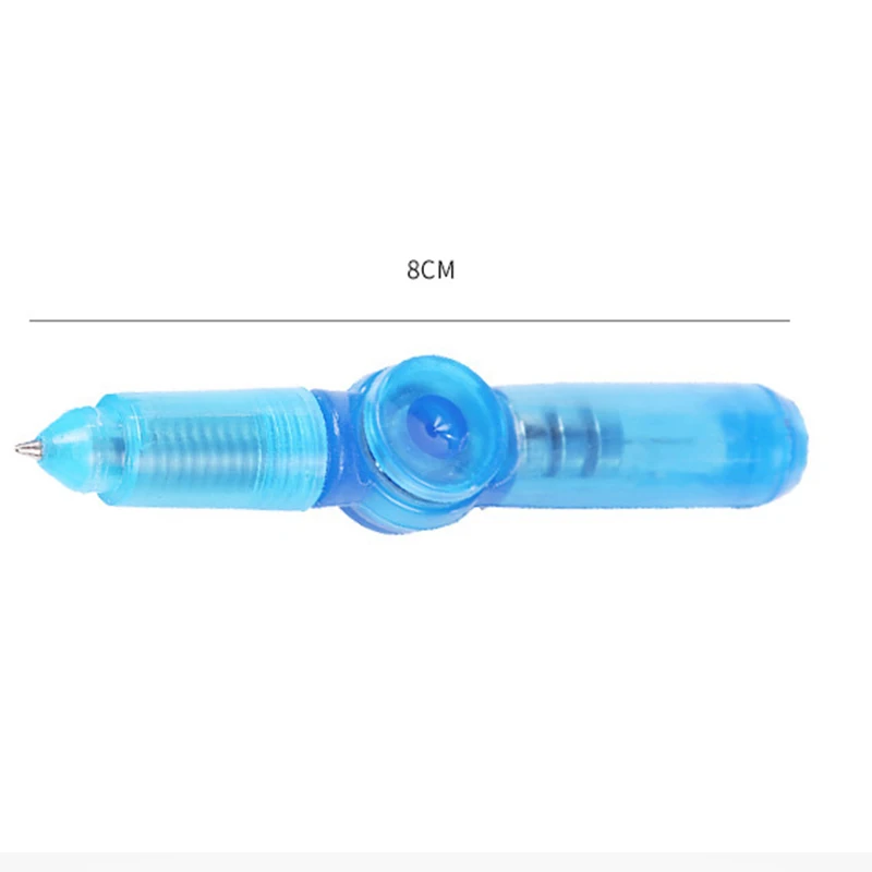 5 قطعة/الحقيبة الأطفال مصباح ليد الغزل القلم جديد ملون الإصبع الدوران القلم مضيئة الدوران الدورية الضغط القلم هدايا الحفلات