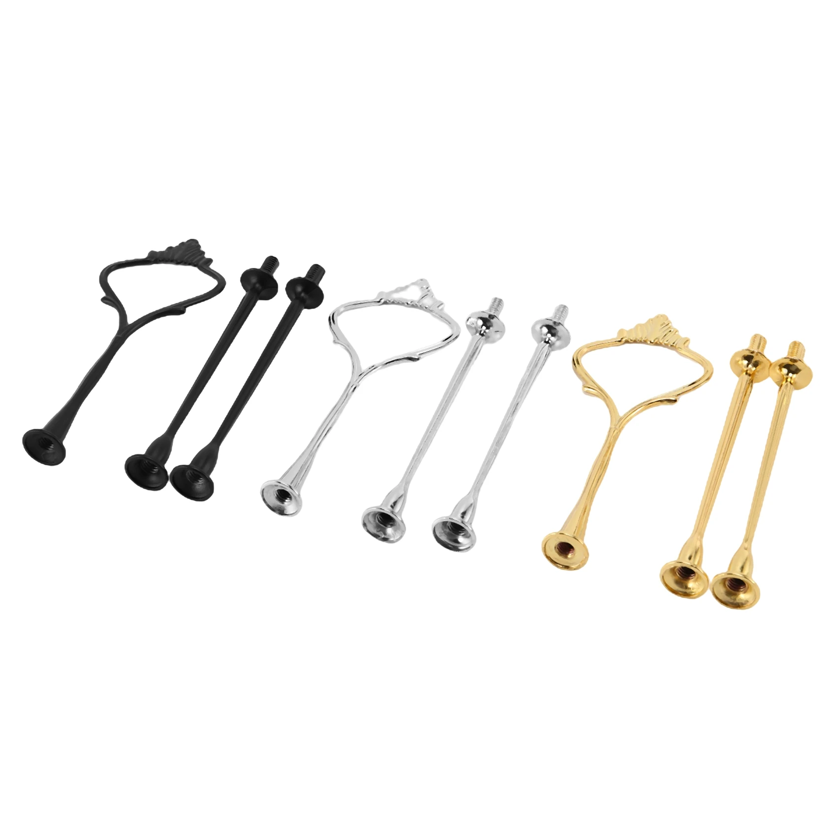 6 Set Tray Hardware for Cake Stand 3 Tier Cake Stand Fitting Hardware Holder for Wedding and Party Serving Tray(3 Color) HOT