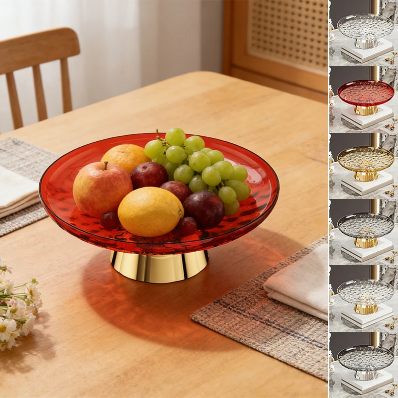

Food Grade Plastic Fruit Tray Easy To Clean Home Living Room Coffee Table Decoration Tray Wedding Party Cake Biscuit Plate 과일 쟁반