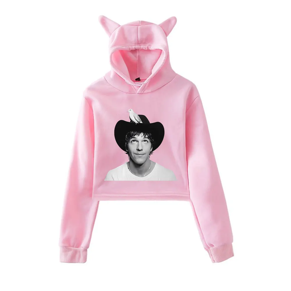 

Ролевая модель, винтажная уличная одежда 90-х годов, толстовки с капюшоном для девочек, укороченный модный спортивный пуловер с кошачьими ушками