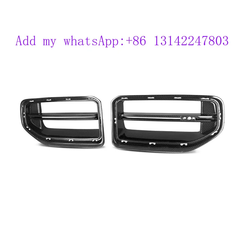 

G87 M2 Сухая решетка из углеродного волокна в стиле SQ-C для M2 G87 2023+ Передняя центральная решетка Замена решеток переднего бампера автомобиля